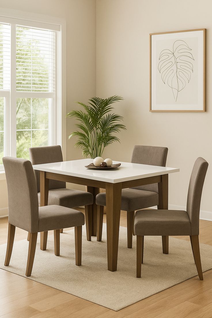 Dining table with 4 chairs