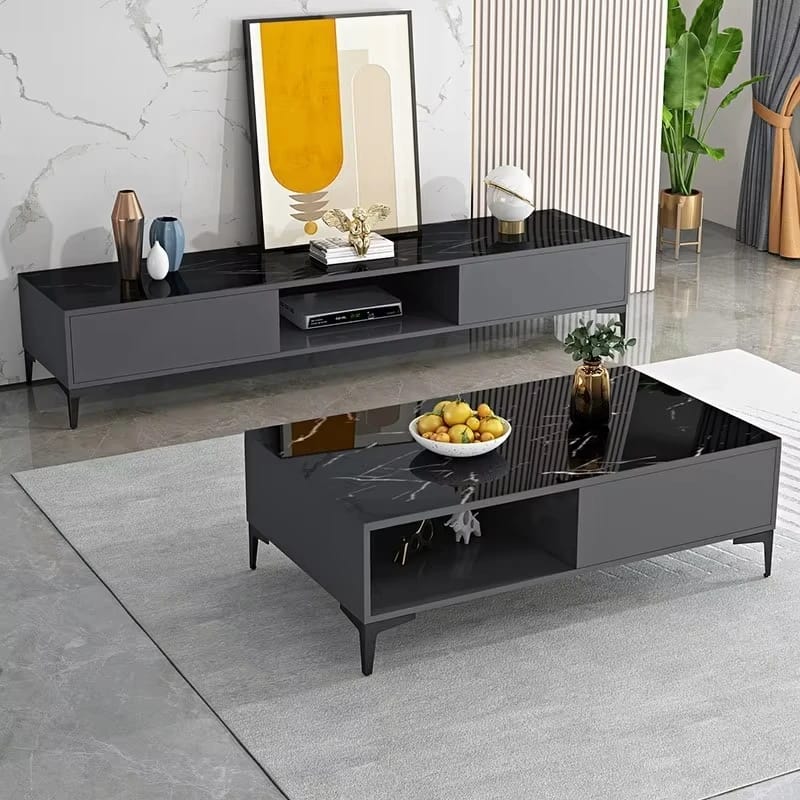 TV unit and living room table set